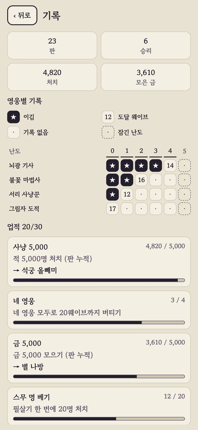 찹쌀 용사 실행 화면 5