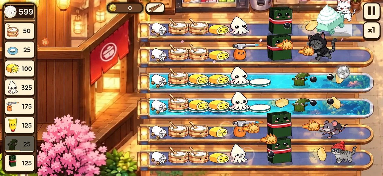 Sushi & Cats 실행 화면 3